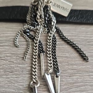 Jenny Bird Men's Bag with Black and Silver Chains